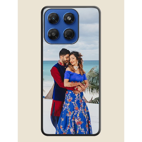 Full Single Pic Upload On Space Black Custom Soft Matte Mobile Back Cover - Motorola G37 5G Full Single Pic Upload On Space Black Custom Soft Matte Mobile Back Cover - Motorola G37 5G