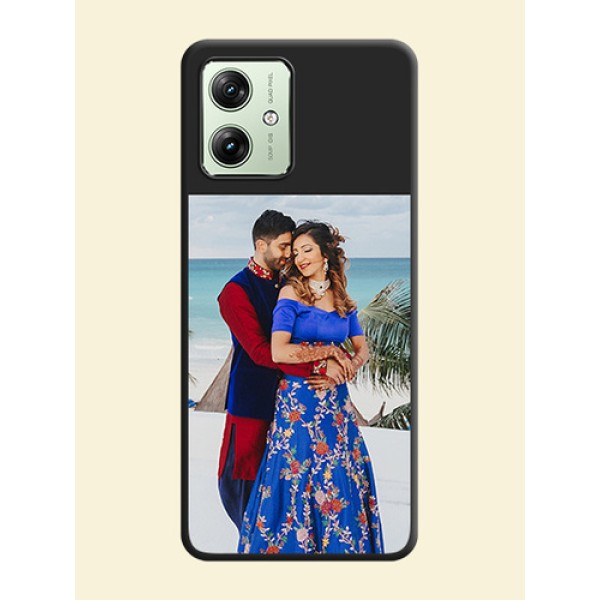 Image Upload With Space Black Color On Custom Soft Matte Mobile Back Cover - Motorola G54 5G Image Upload With Space Black Color On Custom Soft Matte Mobile Back Cover - Motorola G54 5G