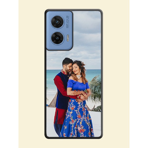 Full Single Pic Upload On Space Black Custom Soft Matte Mobile Back Cover - Motorola G96 5G Full Single Pic Upload On Space Black Custom Soft Matte Mobile Back Cover - Motorola G96 5G
