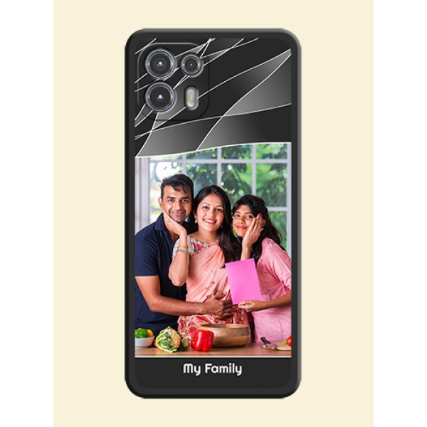 Mixed Wave Lines on Photo on Space Black Soft Matte Mobile Cover - Moto Edge 20 Fusion 5G Mixed Wave Lines on Photo on Space Black Soft Matte Mobile Cover - Moto Edge 20 Fusion 5G