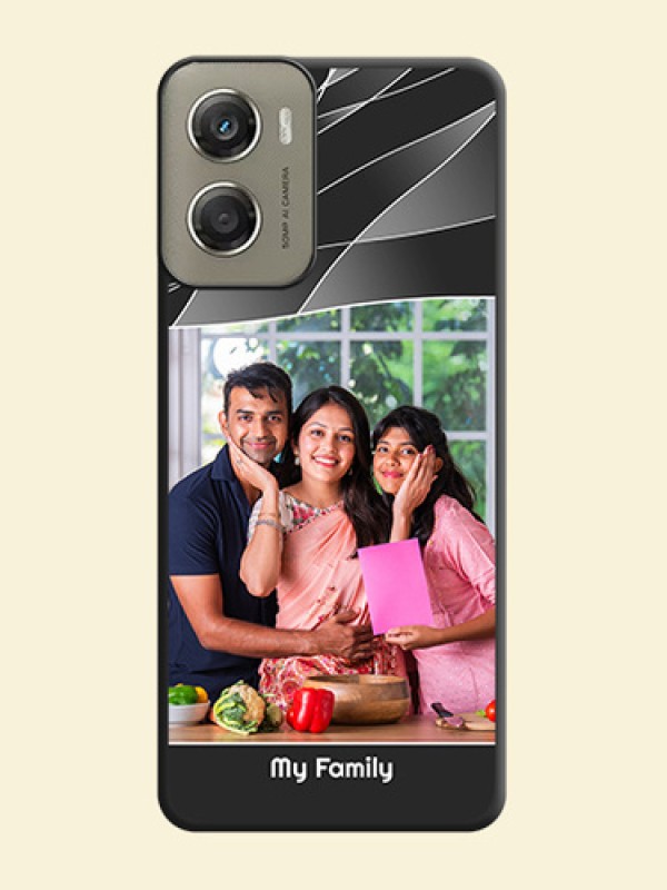 Mixed Wave Lines on Photo On Space Black Custom Soft Matte Mobile Back Cover - Motorola Moto G06 Power