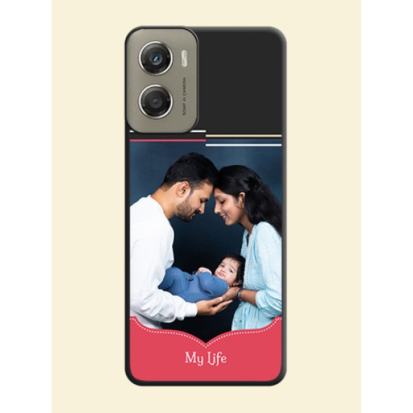Classic Plain Design with Name On Space Black Custom Soft Matte Mobile Back Cover - Motorola Moto G06 Power Classic Plain Design with Name On Space Black Custom Soft Matte Mobile Back Cover - Motorola Moto G06 Power