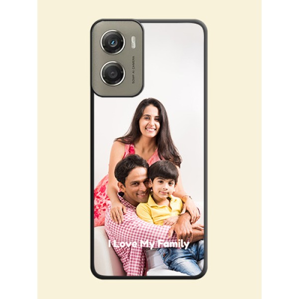 Full Single Pic Upload With Text On Space Black Custom Soft Matte Mobile Back Cover - Motorola Moto G06 Power Full Single Pic Upload With Text On Space Black Custom Soft Matte Mobile Back Cover - Motorola Moto G06 Power