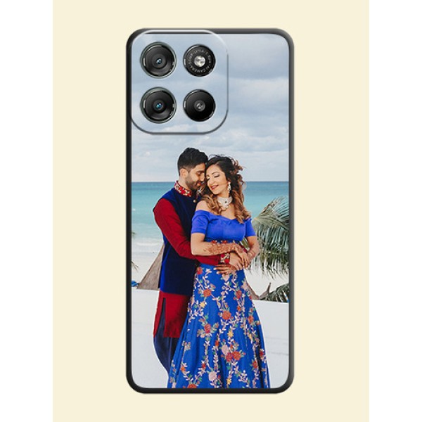 Full Single Pic Upload On Space Black Custom Soft Matte Mobile Back Cover - Motorola Moto G67 Power Full Single Pic Upload On Space Black Custom Soft Matte Mobile Back Cover - Motorola Moto G67 Power