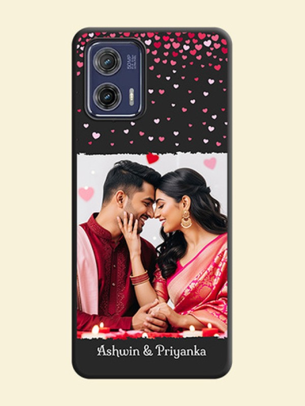 Fall in Love with Your Partner  on Photo on Space Black Soft Matte Phone Cover - Moto G73 5G