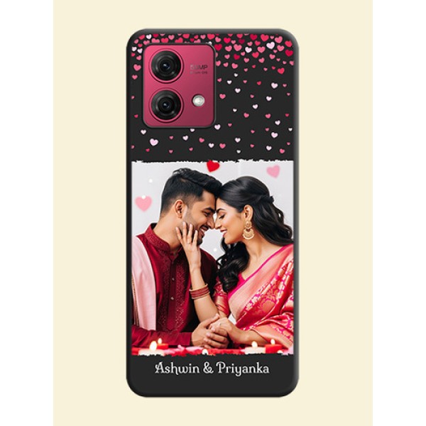 Fall in Love with Your Partner - Photo on Space Black Soft Matte Phone Cover - Motorola Moto G84 5G Fall in Love with Your Partner - Photo on Space Black Soft Matte Phone Cover - Motorola Moto G84 5G