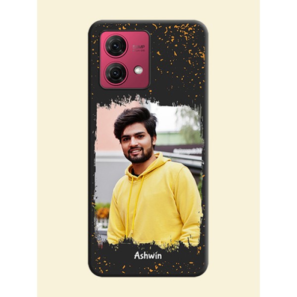 Spray Free Design - Photo on Space Black Soft Matte Phone Cover - Motorola Moto G84 5G Spray Free Design - Photo on Space Black Soft Matte Phone Cover - Motorola Moto G84 5G
