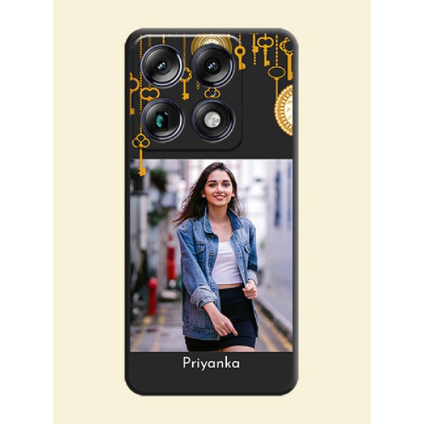 Decorative Design with Text On Space Black Custom Soft Matte Mobile Back Cover - Motorola Signature 5G Decorative Design with Text On Space Black Custom Soft Matte Mobile Back Cover - Motorola Signature 5G