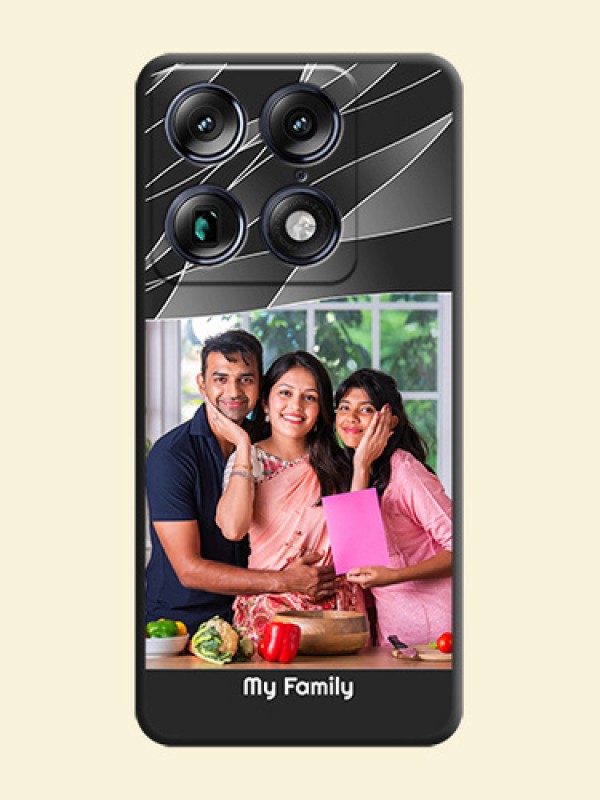 Mixed Wave Lines on Photo On Space Black Custom Soft Matte Mobile Back Cover - Motorola Signature 5G