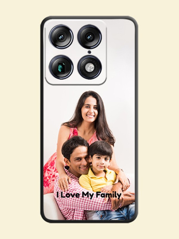 Full Single Pic Upload With Text On Space Black Custom Soft Matte Mobile Back Cover - Motorola Signature 5G