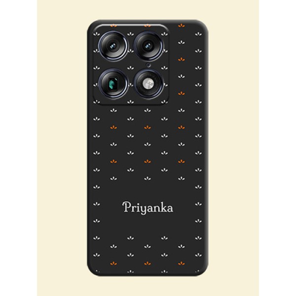 Simple Pattern With Custom Text On Space Black Custom Soft Matte Mobile Back Cover - Motorola Signature 5G Simple Pattern With Custom Text On Space Black Custom Soft Matte Mobile Back Cover - Motorola Signature 5G