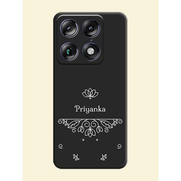 Lotus Garden Custom Text On Space Black Custom Soft Matte Mobile Back Cover - Motorola Signature 5G Lotus Garden Custom Text On Space Black Custom Soft Matte Mobile Back Cover - Motorola Signature 5G