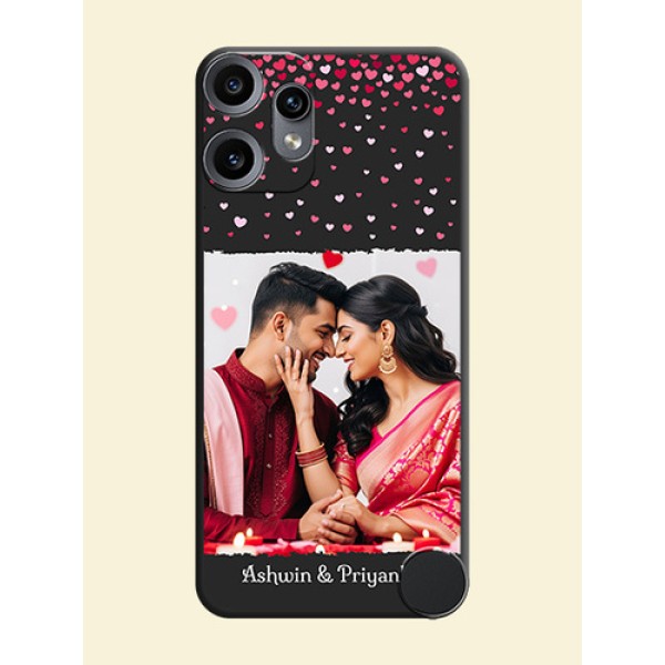Fall in Love with Your Partner on Photo On Space Black Custom Soft Matte Mobile Back Cover - Nothing CMF Phone 2 Pro 5G Fall in Love with Your Partner on Photo On Space Black Custom Soft Matte Mobile Back Cover - Nothing CMF Phone 2 Pro 5G