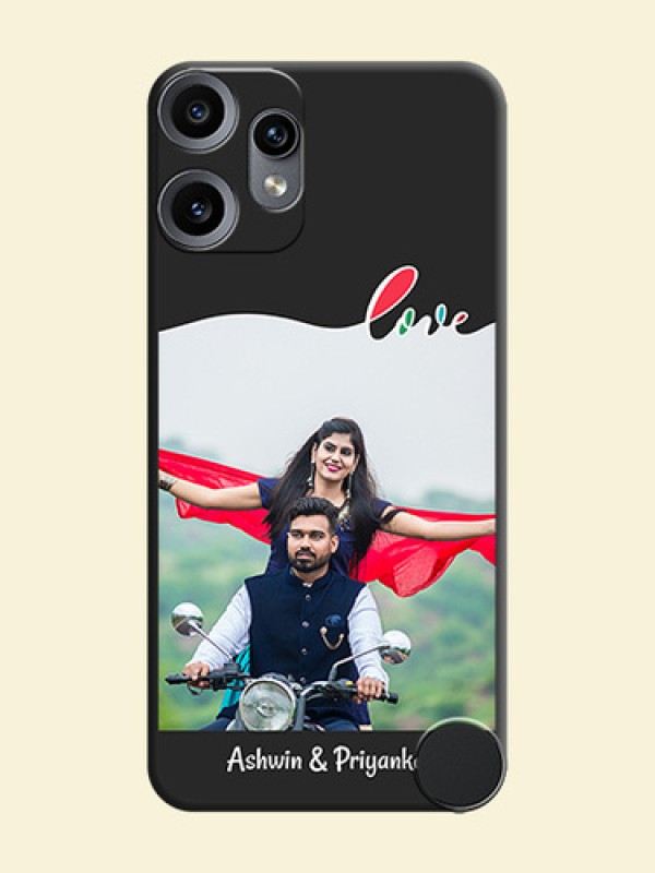 Fall in Love Pattern with Picture on Photo On Space Black Custom Soft Matte Mobile Back Cover - Nothing CMF Phone 2 Pro 5G