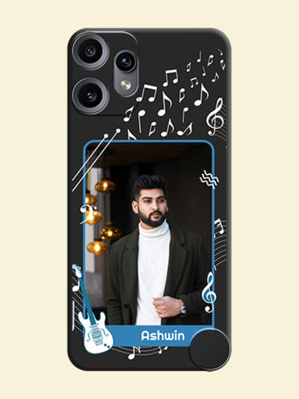 Musical Theme Design with Text on Photo On Space Black Custom Soft Matte Mobile Back Cover - Nothing CMF Phone 2 Pro 5G