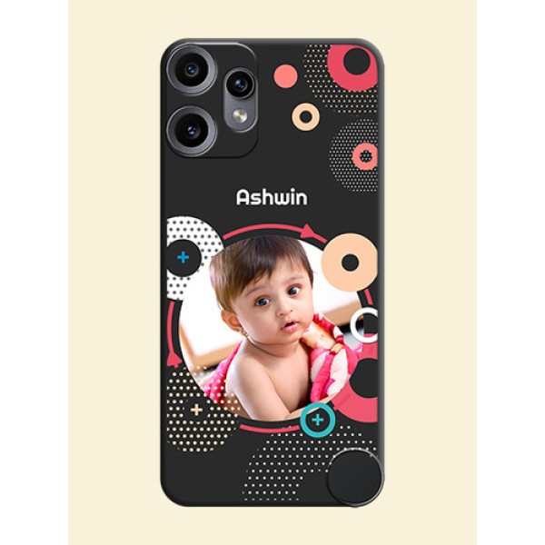Multicoloured Round Image On Space Black Custom Soft Matte Mobile Back Cover - Nothing CMF Phone 2 Pro 5G Multicoloured Round Image On Space Black Custom Soft Matte Mobile Back Cover - Nothing CMF Phone 2 Pro 5G
