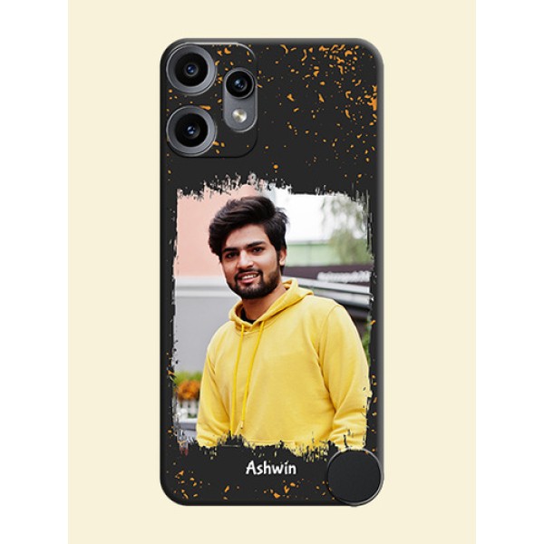 Spray Free Design on Photo On Space Black Custom Soft Matte Mobile Back Cover - Nothing CMF Phone 2 Pro 5G
