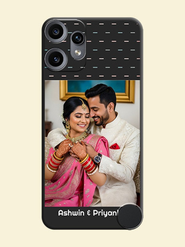 Line Pattern Design with Text On Space Black Custom Soft Matte Mobile Back Cover - Nothing CMF Phone 2 Pro 5G