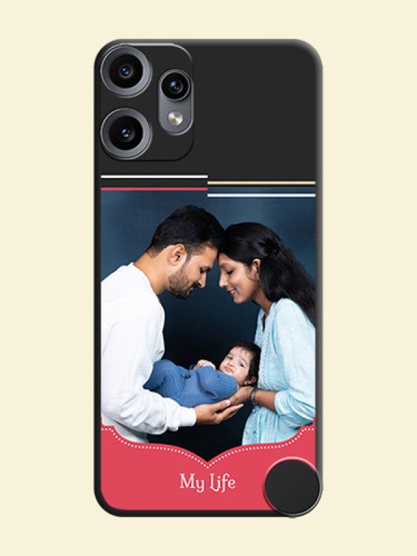 Classic Plain Design with Name On Space Black Custom Soft Matte Mobile Back Cover - Nothing CMF Phone 2 Pro 5G