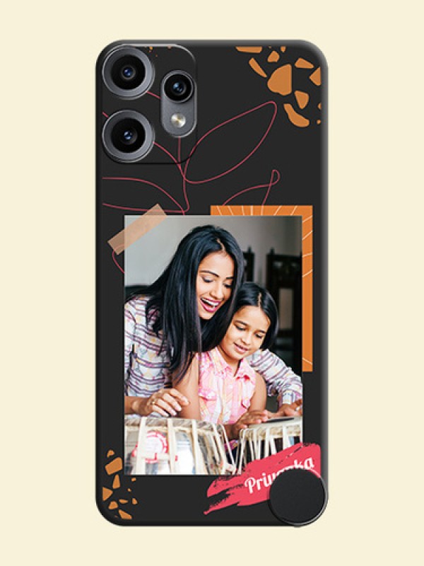 Orange Photo Frame On Space Black Custom Soft Matte Mobile Back Cover - Nothing CMF Phone 2 Pro 5G