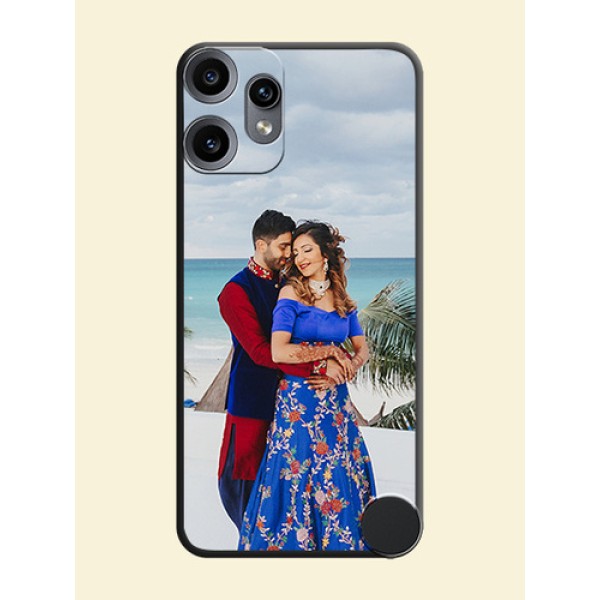 Full Single Pic Upload On Space Black Custom Soft Matte Mobile Back Cover - Nothing CMF Phone 2 Pro 5G Full Single Pic Upload On Space Black Custom Soft Matte Mobile Back Cover - Nothing CMF Phone 2 Pro 5G