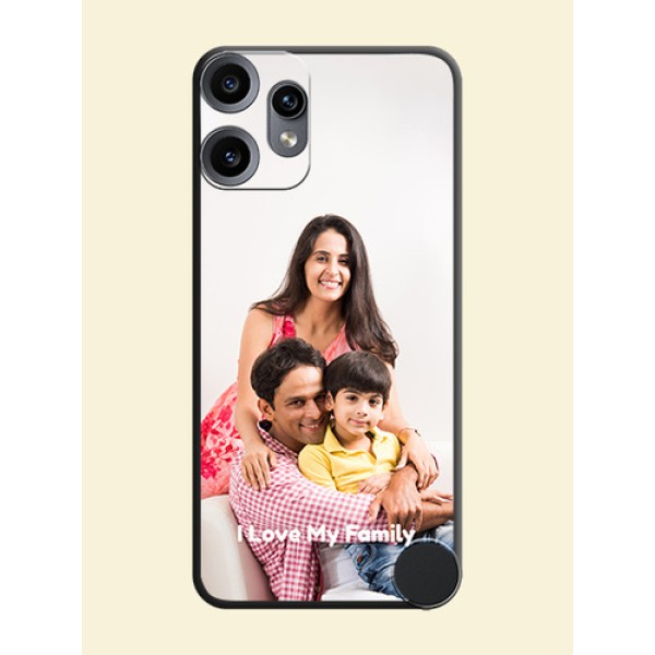 Full Single Pic Upload With Text On Space Black Custom Soft Matte Mobile Back Cover - Nothing CMF Phone 2 Pro 5G Full Single Pic Upload With Text On Space Black Custom Soft Matte Mobile Back Cover - Nothing CMF Phone 2 Pro 5G