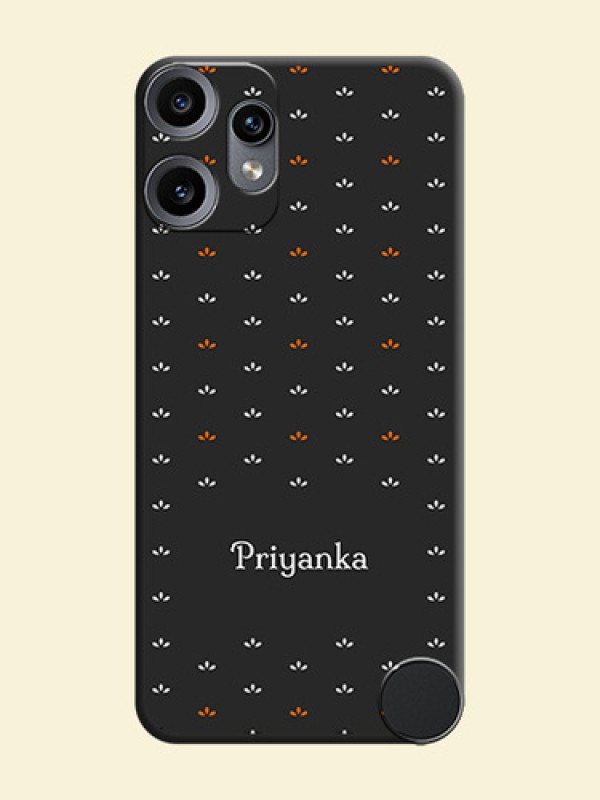 Simple Pattern With Custom Text On Space Black Custom Soft Matte Mobile Back Cover - Nothing CMF Phone 2 Pro 5G