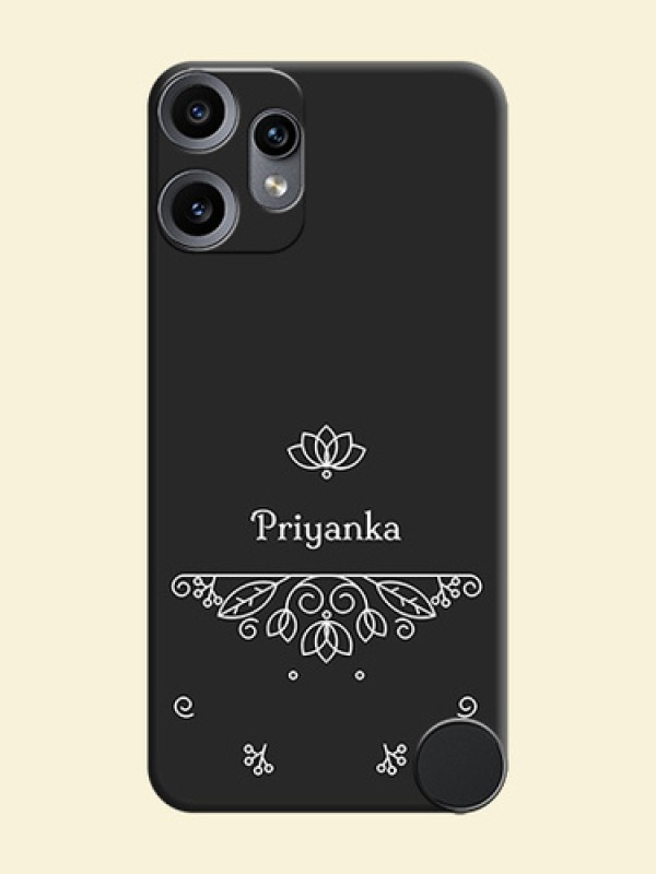 Lotus Garden Custom Text On Space Black Custom Soft Matte Mobile Back Cover - Nothing CMF Phone 2 Pro 5G