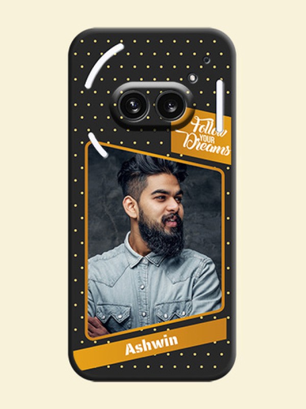 Follow Your Dreams with White Dots on Space Black Custom Soft Matte Phone Cases - Nothing Phone 2A 5G