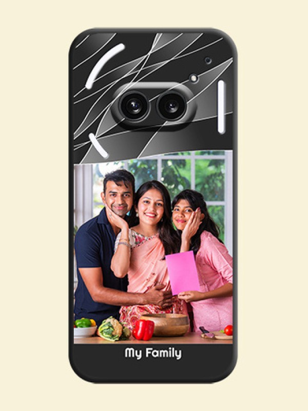 Mixed Wave Lines - Photo on Space Black Soft Matte Mobile Cover - Nothing Phone 2A 5G