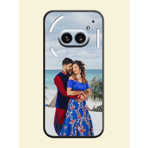 Full Single Pic Upload On Space Black Personalized Soft Matte Phone Covers - Nothing Phone 2A 5G Full Single Pic Upload On Space Black Personalized Soft Matte Phone Covers - Nothing Phone 2A 5G