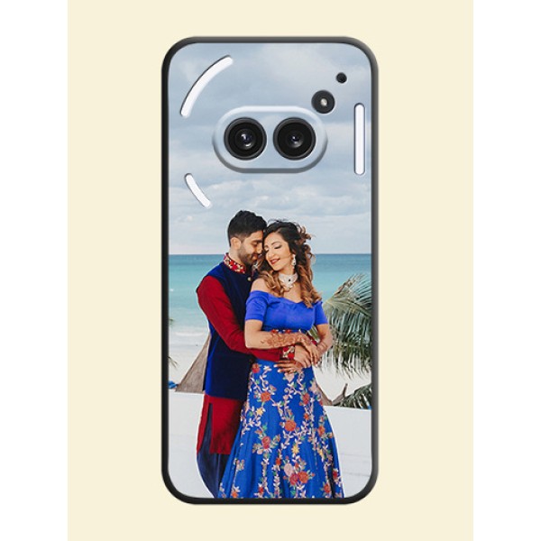 Full Single Pic Upload On Space Black Custom Soft Matte Mobile Back Cover - Nothing Phone 2A Plus Full Single Pic Upload On Space Black Custom Soft Matte Mobile Back Cover - Nothing Phone 2A Plus