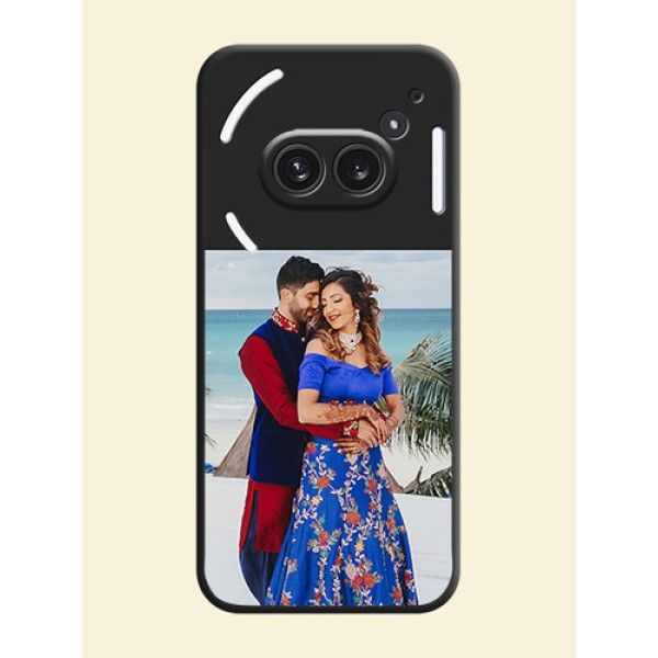 Image Upload With Space Black Color On Custom Soft Matte Mobile Back Cover - Nothing Phone 2A Plus Image Upload With Space Black Color On Custom Soft Matte Mobile Back Cover - Nothing Phone 2A Plus