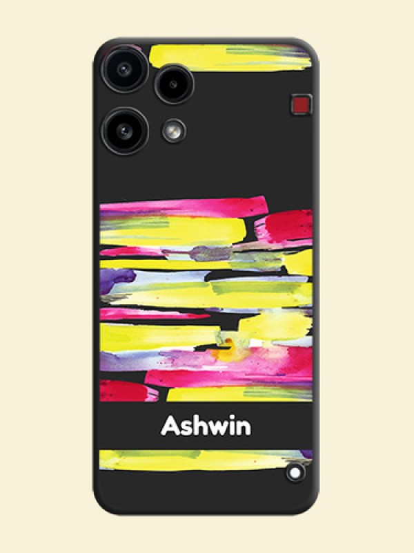 Brush Coloured On Space Black Custom Soft Matte Mobile Back Cover - Nothing Phone 3A Lite 5G
