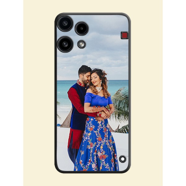 Full Single Pic Upload On Space Black Custom Soft Matte Mobile Back Cover - Nothing Phone 3A Lite 5G Full Single Pic Upload On Space Black Custom Soft Matte Mobile Back Cover - Nothing Phone 3A Lite 5G