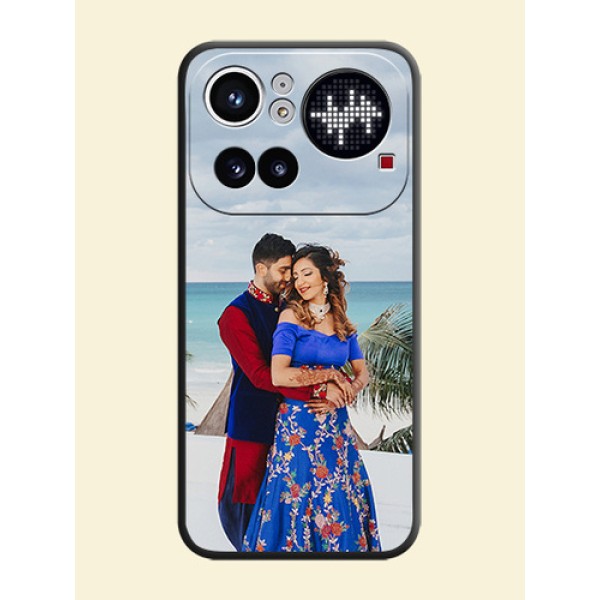 Full Single Pic Upload On Space Black Custom Soft Matte Mobile Back Cover - Nothing Phone 4A Pro 5G Full Single Pic Upload On Space Black Custom Soft Matte Mobile Back Cover - Nothing Phone 4A Pro 5G