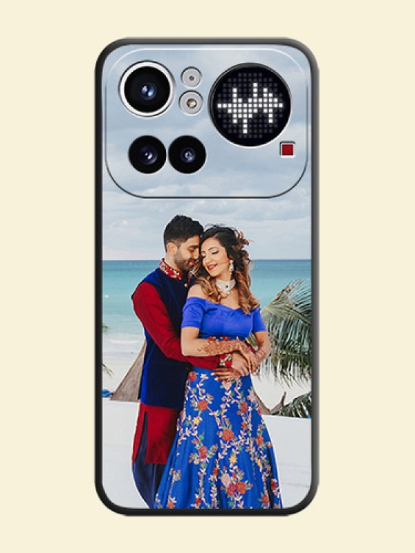 Full Single Pic Upload On Space Black Custom Soft Matte Mobile Back Cover - Nothing Phone 4A Pro 5G