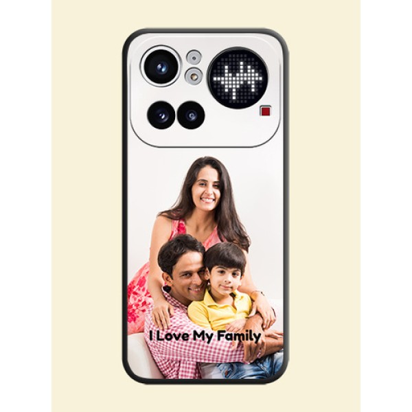 Full Single Pic Upload With Text On Space Black Custom Soft Matte Mobile Back Cover - Nothing Phone 4A Pro 5G Full Single Pic Upload With Text On Space Black Custom Soft Matte Mobile Back Cover - Nothing Phone 4A Pro 5G