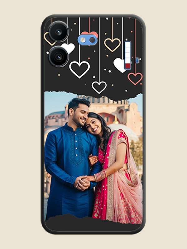 Love Hangings with Splash Wave Picture On Space Black Custom Soft Matte Mobile Back Cover - Nothing Phone 4b 5G