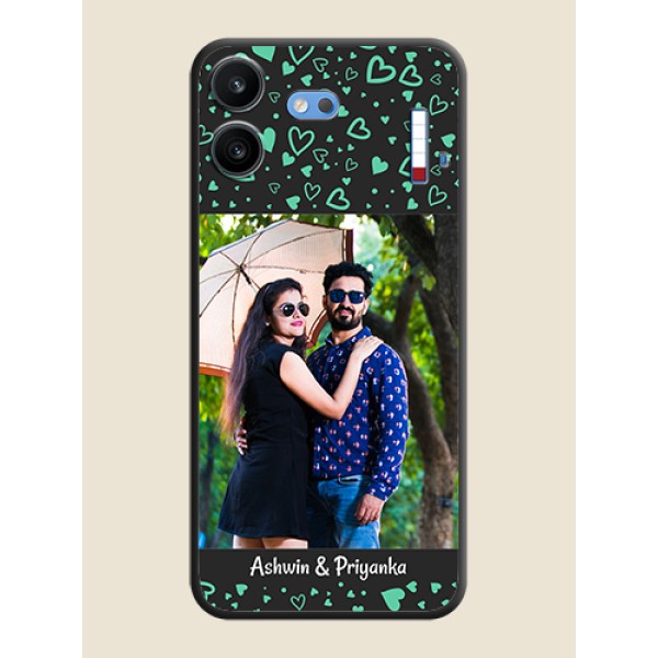 Sea Green Indefinite Love Pattern on Photo On Space Black Custom Soft Matte Mobile Back Cover - Nothing Phone 4b 5G Sea Green Indefinite Love Pattern on Photo On Space Black Custom Soft Matte Mobile Back Cover - Nothing Phone 4b 5G