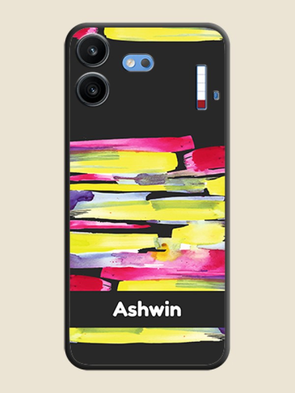 Brush Coloured On Space Black Custom Soft Matte Mobile Back Cover - Nothing Phone 4b 5G