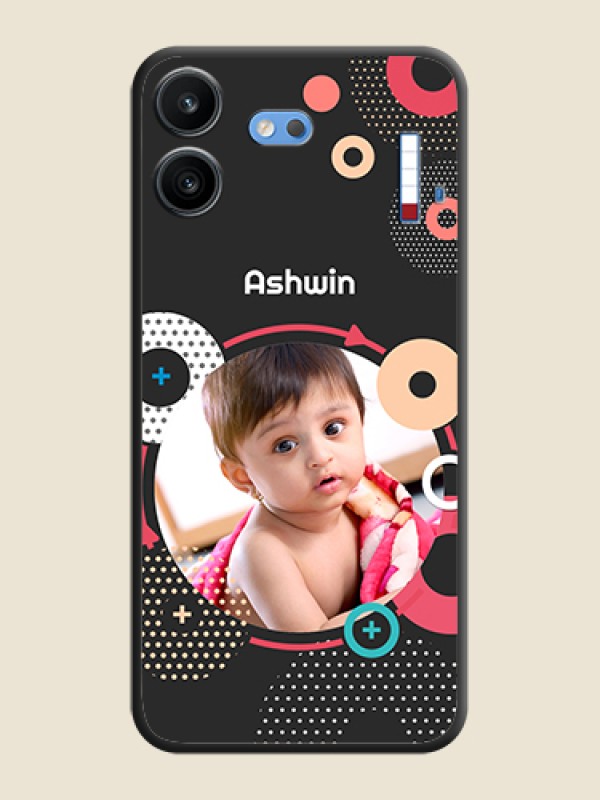 Multicoloured Round Image On Space Black Custom Soft Matte Mobile Back Cover - Nothing Phone 4b 5G