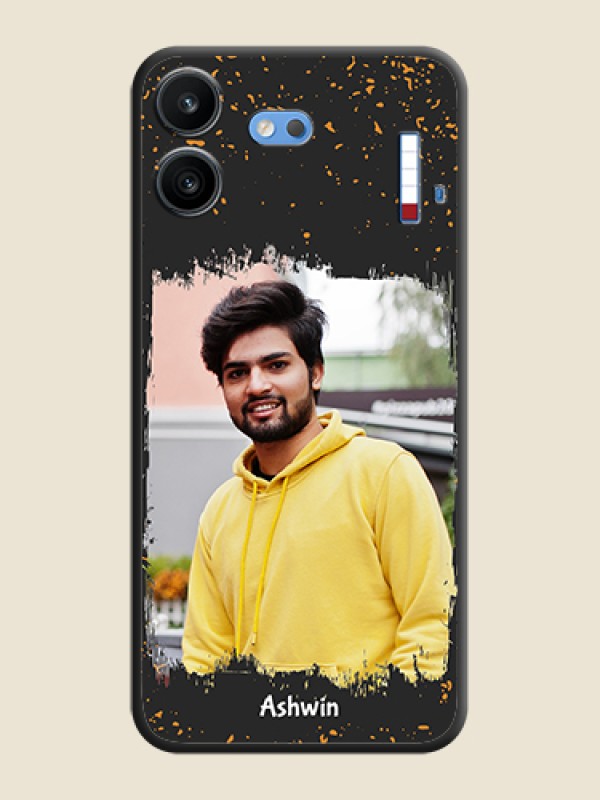 Spray Free Design on Photo On Space Black Custom Soft Matte Mobile Back Cover - Nothing Phone 4b 5G