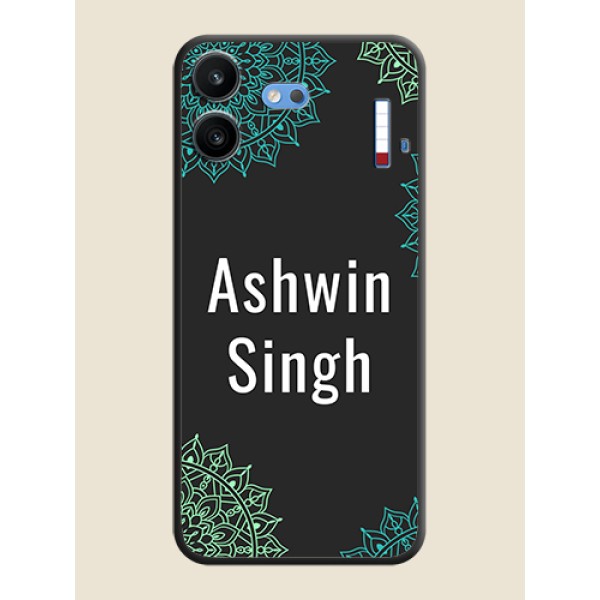 Your Name with Floral Design On Space Black Custom Soft Matte Mobile Back Cover - Nothing Phone 4b 5G Your Name with Floral Design On Space Black Custom Soft Matte Mobile Back Cover - Nothing Phone 4b 5G