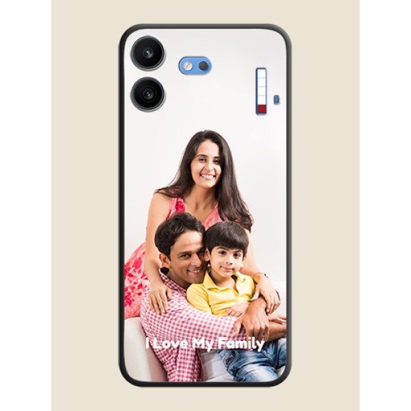 Full Single Pic Upload With Text On Space Black Custom Soft Matte Mobile Back Cover - Nothing Phone 4b 5G Full Single Pic Upload With Text On Space Black Custom Soft Matte Mobile Back Cover - Nothing Phone 4b 5G