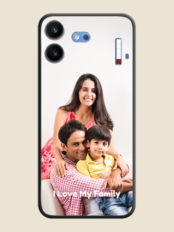 Full Single Pic Upload With Text On Space Black Custom Soft Matte Mobile Back Cover - Nothing Phone 4b 5G