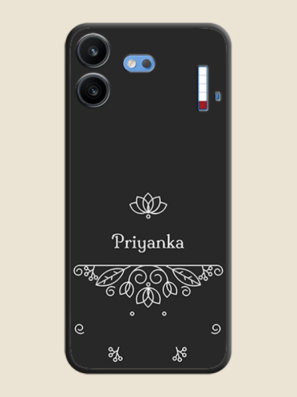 Lotus Garden Custom Text On Space Black Custom Soft Matte Mobile Back Cover - Nothing Phone 4b 5G
