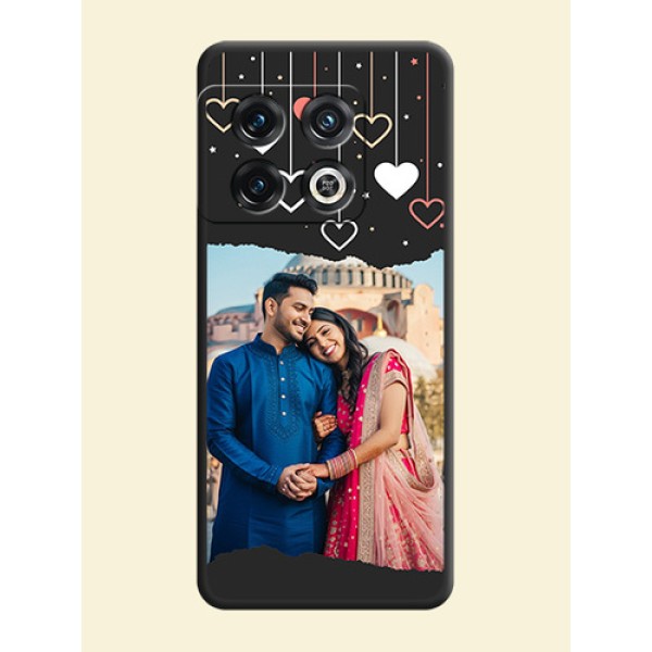 Love Hangings with Splash Wave Picture on Space Black Custom Soft Matte Phone Back Cover - OnePlus 10 Pro 5G Love Hangings with Splash Wave Picture on Space Black Custom Soft Matte Phone Back Cover - OnePlus 10 Pro 5G