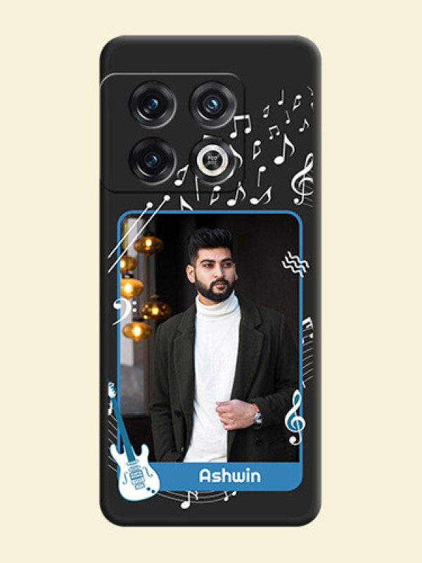Musical Theme Design with Text on Photo on Space Black Soft Matte Mobile Case - OnePlus 10 Pro 5G