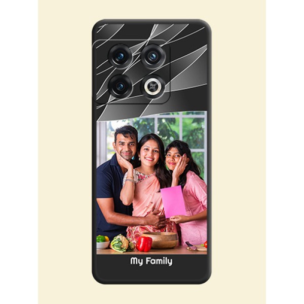 Mixed Wave Lines on Photo on Space Black Soft Matte Mobile Cover - OnePlus 10 Pro 5G Mixed Wave Lines on Photo on Space Black Soft Matte Mobile Cover - OnePlus 10 Pro 5G